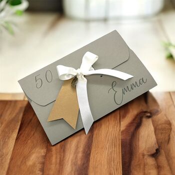 Personalised Birthday Scratch Gift Card And Envelope, 2 of 12