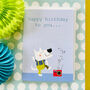 Dancing Dog Birthday Card, thumbnail 5 of 5