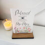 Floral Personalised Wedding Camera Sign Opaque, thumbnail 4 of 5