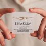 Little Sister Bracelet – Gift For Little Sister, Sister Bond Jewellery, thumbnail 1 of 12
