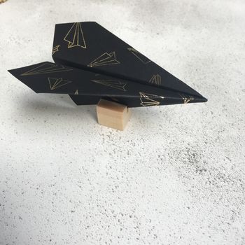 Personalised, Foiled Paper Plane, Father's Day Card, 3 of 8