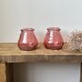 Hand Blown Recycled Bud Vase/Tealight Holder Blush, thumbnail 3 of 3