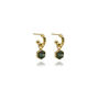 Gold Vermeil Chloe Geo Hoop Earrings, thumbnail 3 of 5