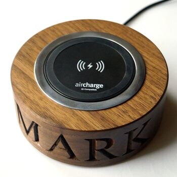 Personalised Wireless Phone Charger, 4 of 5