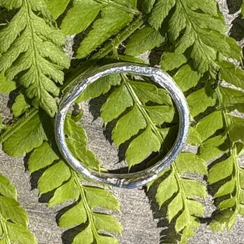 Single Band Silver Willow Ring, 5 of 7