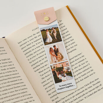 Personalised Metal And Leather Photo Bookmark, 2 of 4