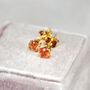 Sunstone Stud Earrings In Silver Or Gold, thumbnail 9 of 11