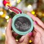 Personalised Baby Scan Christmas Bauble, thumbnail 4 of 8