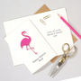 Personalised Pink Flamingo Easter Card, thumbnail 2 of 2