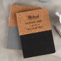 Personalised 'Working Hard To..' Vegan Cork Notebook, thumbnail 1 of 7