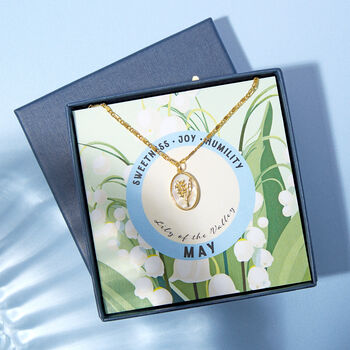 Mother Of Pearl Birth Flower Necklace, 11 of 12