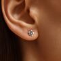 Sterling Silver Flower Petals Earrings, thumbnail 1 of 7