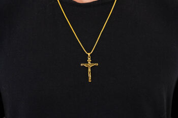 Crucifix Pendant Gold, 3 of 3