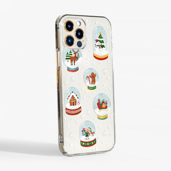Snow Globes Christmas Phone Case, 2 of 2