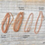 Solid 9ct Rose Gold Chain Trace Belcher Curb, thumbnail 3 of 4