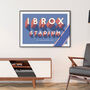 Rangers 'Ibrox Stadium' Typographic Poster, thumbnail 1 of 7