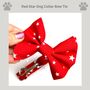 Red And White Star Dog Bow Tie, thumbnail 1 of 4