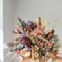 Hydrangea Pastel Bouquet With Eucalyptus Bark Sticks And Protea, thumbnail 4 of 7