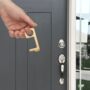 Engraved Brass Touch Tool Key Ring, thumbnail 4 of 6