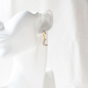 Tiny Crescent Earrings, 7 of 8
