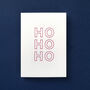 'Ho Ho Ho' Letterpress Christmas Card, thumbnail 3 of 4