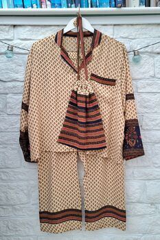 Upcycled Sari Pyjamas, 9 of 12