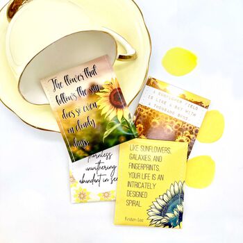 Sunflower Themed Tea Gift | Encouragement Gift | Gardener Gift, 8 of 11
