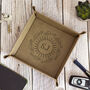 Monogram Initial Snap Up Pu Leather Desk Tidy Tray, thumbnail 4 of 6