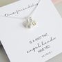 Personalised Silver Friendship Necklace, thumbnail 2 of 4