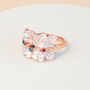 Rose Gold Flower Petal Ring, thumbnail 3 of 3