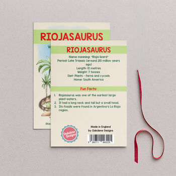 Wooden Riojasaurus Dinosaur Christmas Tree Decoration, 2 of 3