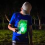Children's Interactive Glow In The Dark T Shirt In Blue, thumbnail 4 of 8