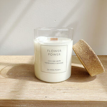Flower Power Coco Wax Candle, 2 of 9