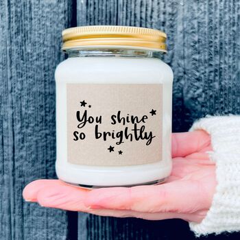 You Shine So Brightly Scented Candle Gift, 2 of 10