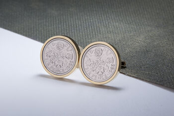 1966 60th Birthday Sixpence Coin Cufflinks, 2 of 4