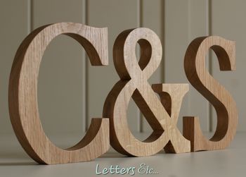 Wooden Letters Traditional Oak, 2 of 2