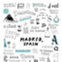 Madrid Typography A4 Print, thumbnail 2 of 2