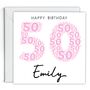 Personalised 50th Birthday Card For Her, thumbnail 2 of 2