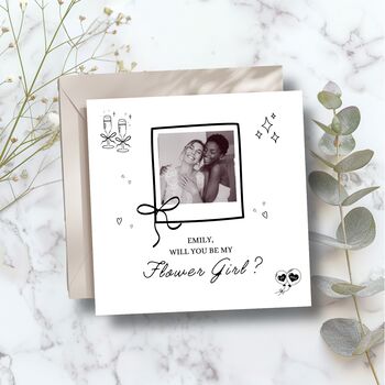 Bridesmaid Proposal Card, Personalised Photo Proposal, 4 of 5