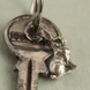 Silver Tiny Rabbit Hare Keyring, thumbnail 3 of 6