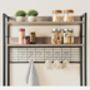 Kitchen Storage Rack With Power Outlet And 14 Hooks, thumbnail 7 of 11