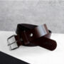 Handmade Personalised Special Date Men's Leather Belt, thumbnail 4 of 10