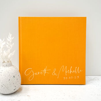 Personalised Traditional Wedding Guest Book, 10 of 10