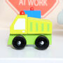 Wooden Construction Truck And Personalised Bag, thumbnail 6 of 6