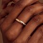 Diamond And Birthstone Confetti 9ct Gold Wedding Ring, thumbnail 3 of 6