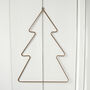Bronze Christmas Tree Hanging Decoration, thumbnail 1 of 2