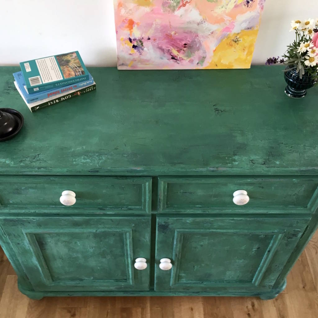 Upcycled Vintage Pine Farmhouse Boho Cupboard Sideboard By PaintMe