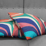 Cushion Cover With Multicoloured Abstract Lines Design, thumbnail 4 of 7