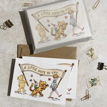 Winnie The Pooh A Little Folded Note Cards And Envelopes, 2 of 8