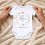 Personalised Our First Father's Day Babygrow / Baby Bodysuit Animals, thumbnail 3 of 8
